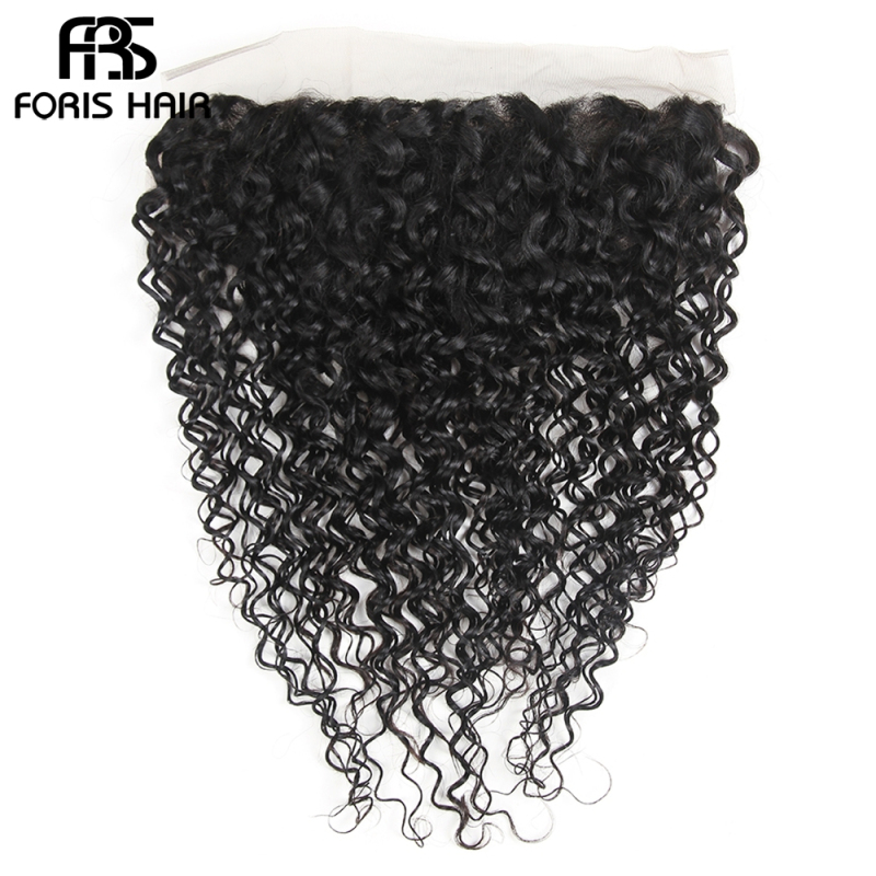 FORIS HAIR 13x4 Lace Frontal Closure Water Wave Virgin Human Hair Natural Color