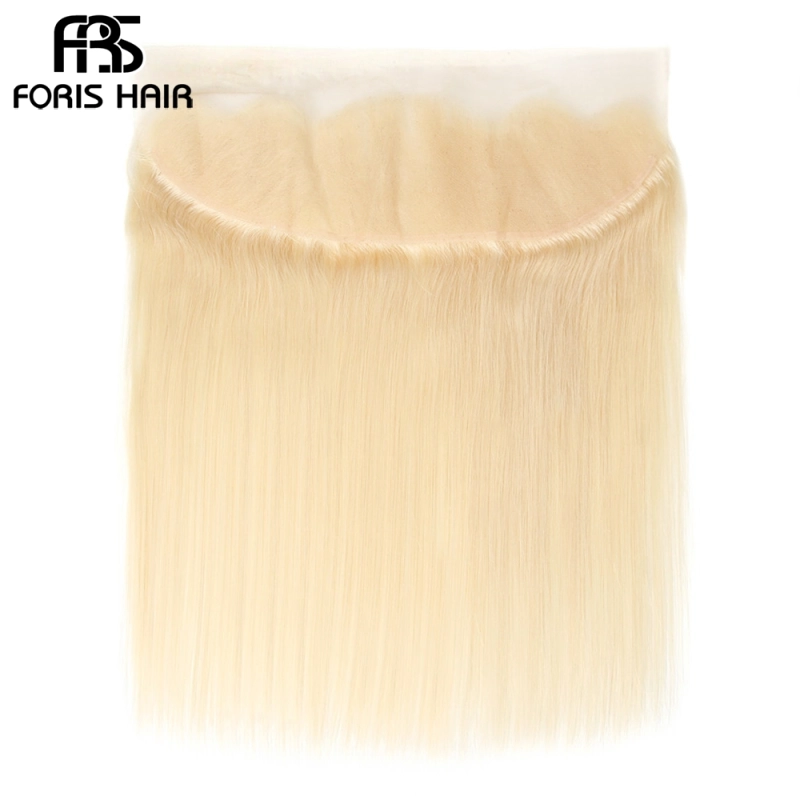 NAMI HAIR 613 Blonde Color 13x4 Lace Frontal Closure Brazilian Straight Virgin Human Hair