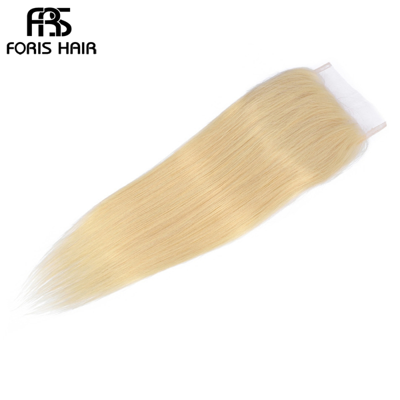 NAMI HAIR 613 Blonde Color 4x4 Lace Closure Brazilian Straight Virgin Human Hair