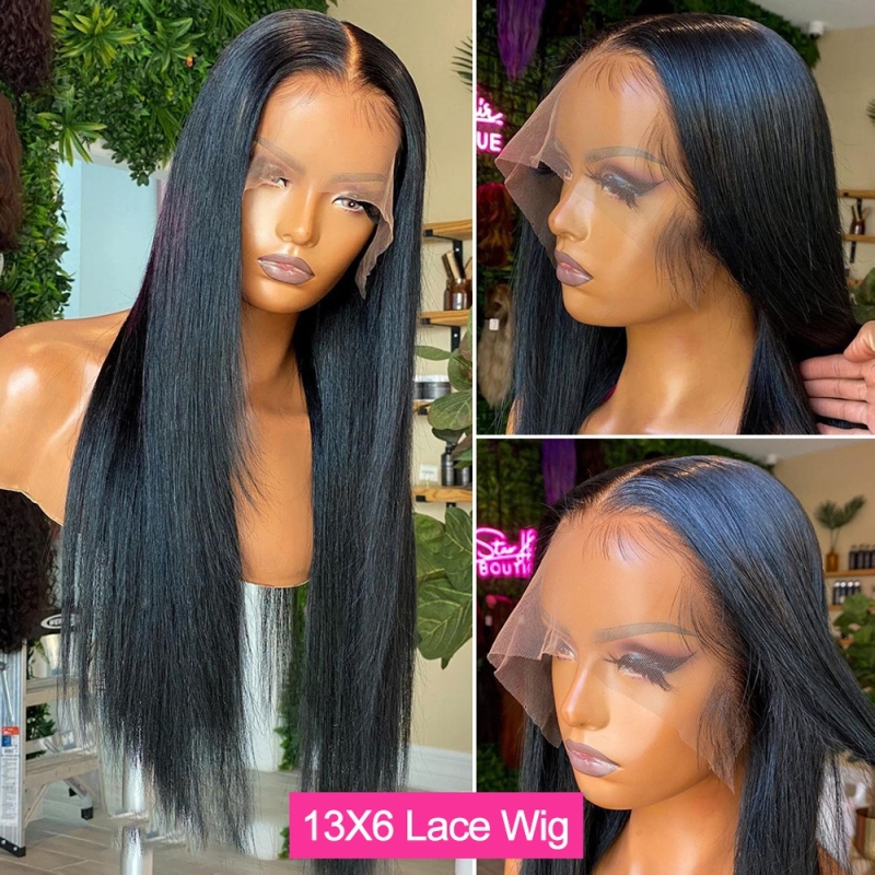 FORIS HAIR Transparent Lace Straight Virgin Human Hair Wig