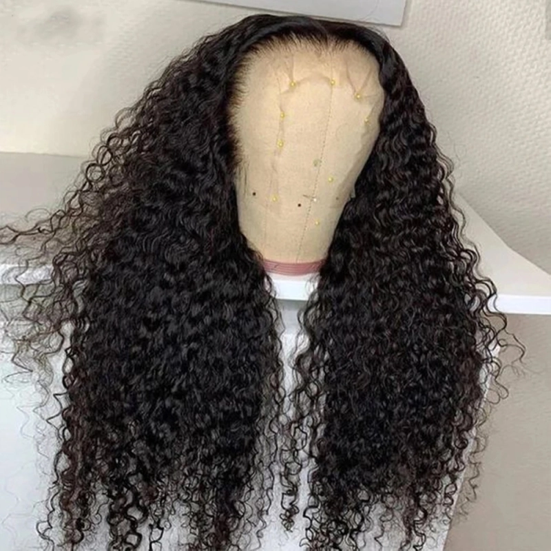 FORIS HAIR Transparent Lace Kinky Curly Virgin Human Hair Wig