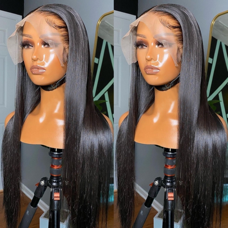 FORIS HAIR Transparent Lace Straight Virgin Human Hair Wig