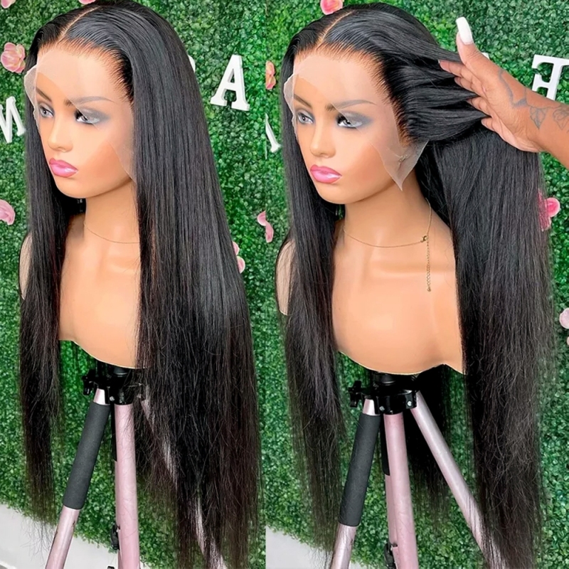 FORIS HAIR Transparent Lace Straight Virgin Human Hair Wig