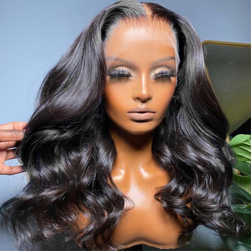 FORIS HAIR 13X4 Transparent Lace Bob Wig Body Wave Virgin Human Hair