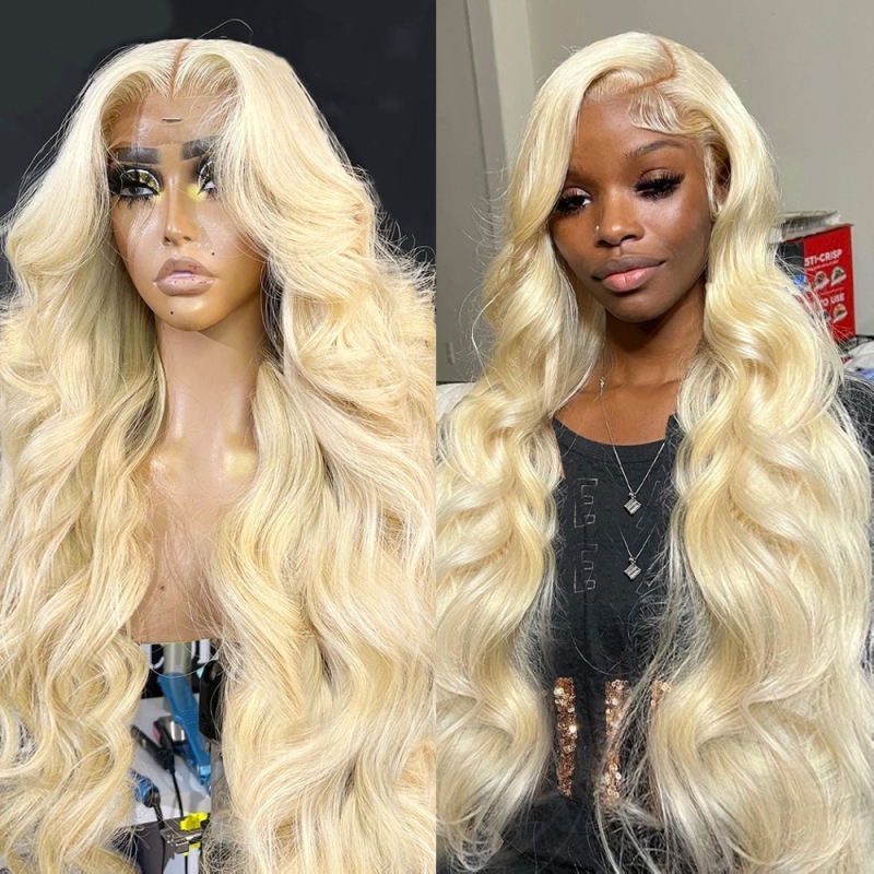 FORIS HAIR Blonde 613 Real HD Lace Body Wave Virgin Human Hair Wig