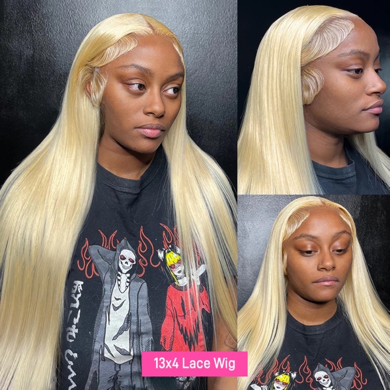 FORIS HAIR Blonde 613 Real HD Lace Straight Virgin Human Hair Wig