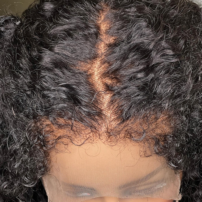 FORIS HAIR 4C Hairline Edge Pre Plucked HD Lace Deep Wave Virgin Human Hair Wig