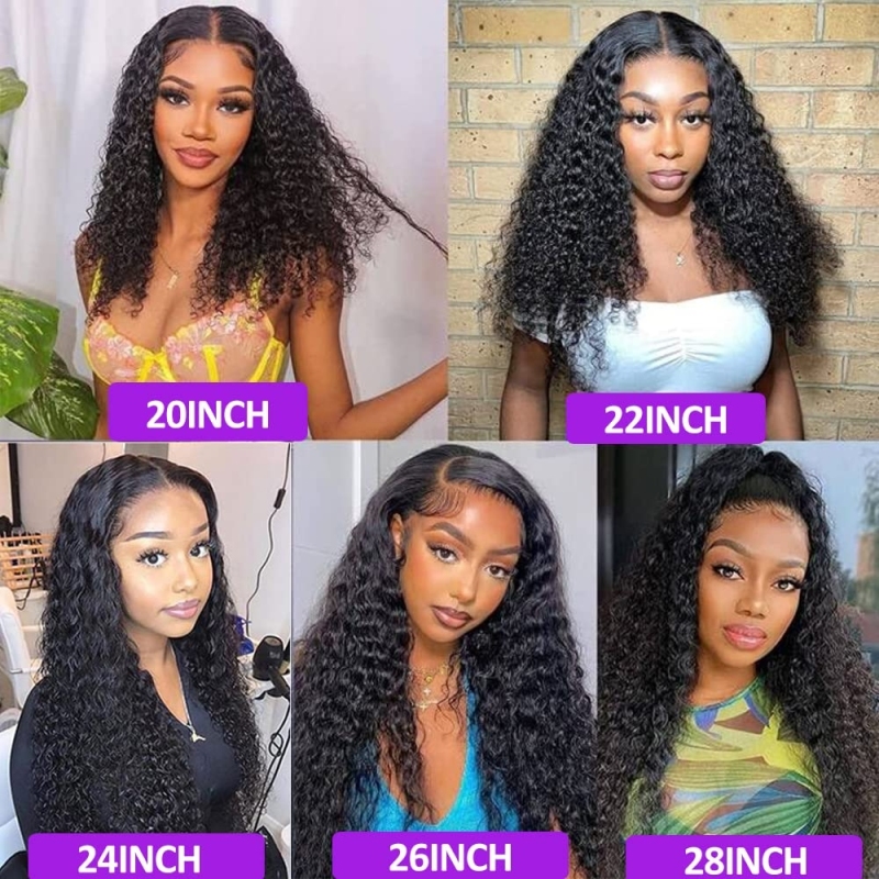 FORIS HAIR Transparent Lace Deep Wave Virgin Human Hair Wig