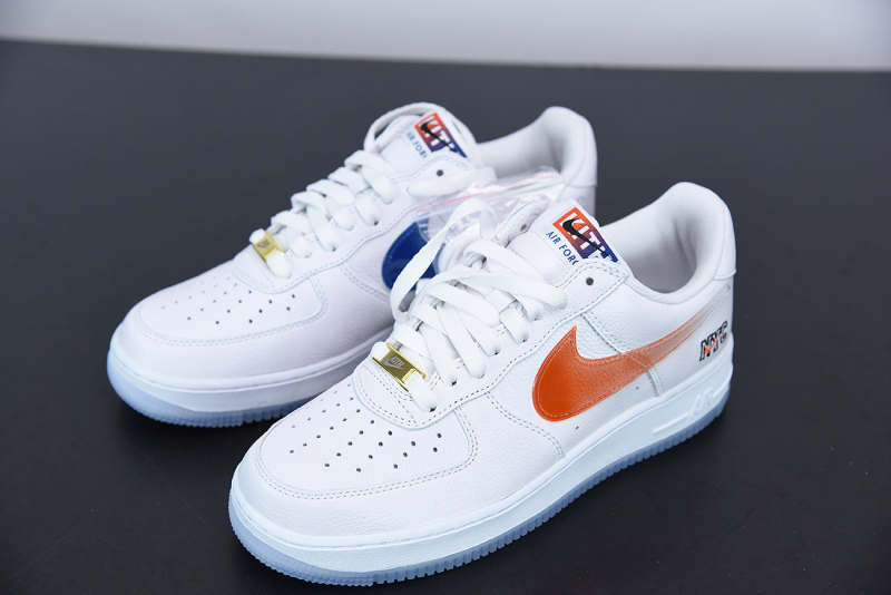 Kith x Nike Air Force 1 Low “NYC” White/Rush Blue-White-Brilliant Orange