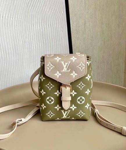 Louis Vuitton Tiny Backpack Monogram Empreinte Khaki For Women, Women’s Bags 19cm