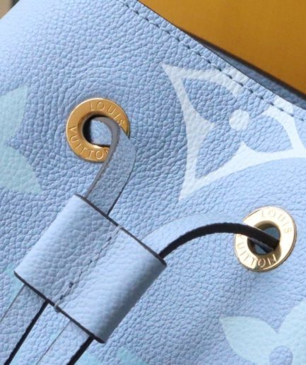Louis Vuitton NeoNoe BB Bucket Bag Monogram Empreinte Blue For Women, Women’s Handbags, Shoulder Bags 7.9in/20cm LV M45709