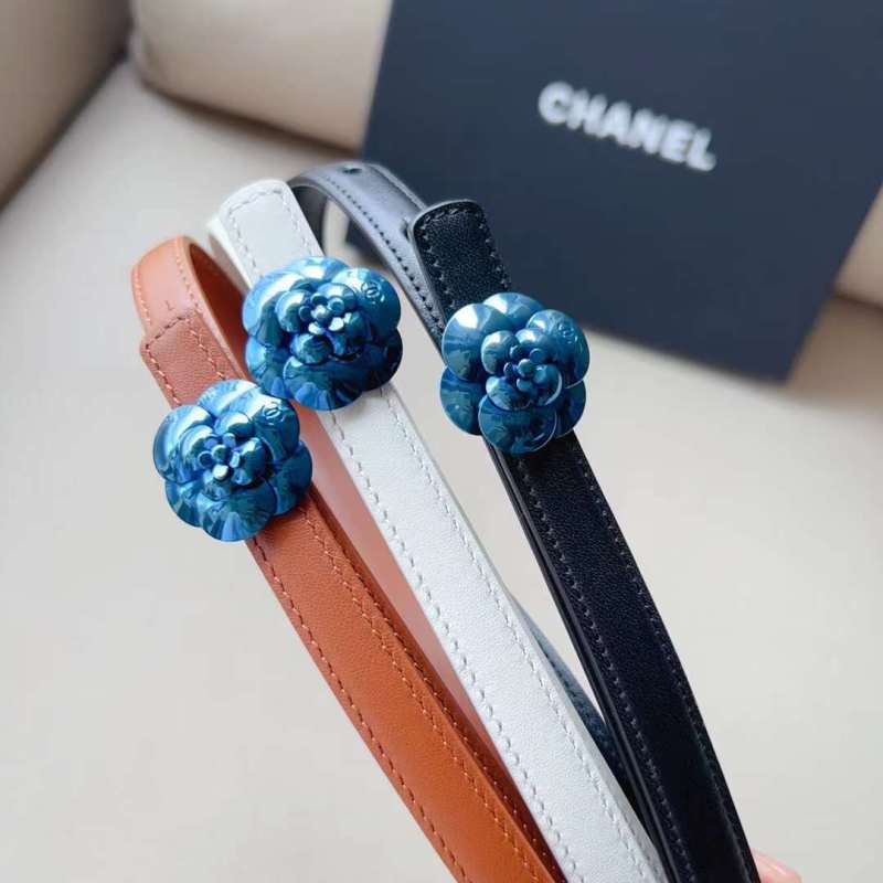 Chanel 23 Autumn/Winter Fashion Show Popular 1.5mm Premium Calf Leather Feel Soft and Delicate Round Classic Small Belt
