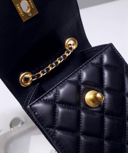Chanel Quilted Phone Holder Bag For Women 11cm/4.3in
