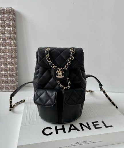 Chanel Medium BackPack Bag Black For Women, Women’s Bags 9.8in/25cm