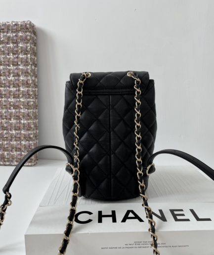 Chanel Medium BackPack Bag Black For Women, Women’s Bags 9.8in/25cm