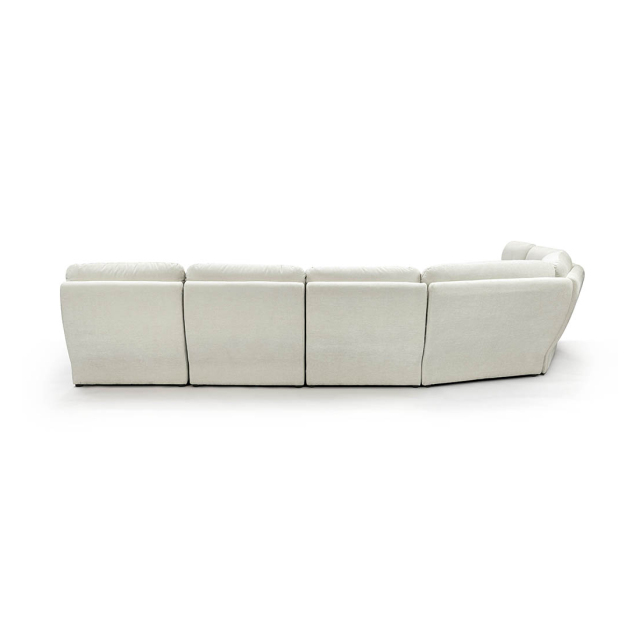 Mid Century Curved Modular Sectional Sofa
