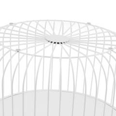 Wire Coffee Table (White, Black)