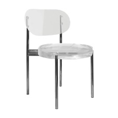 Acrylic steel wedding chair