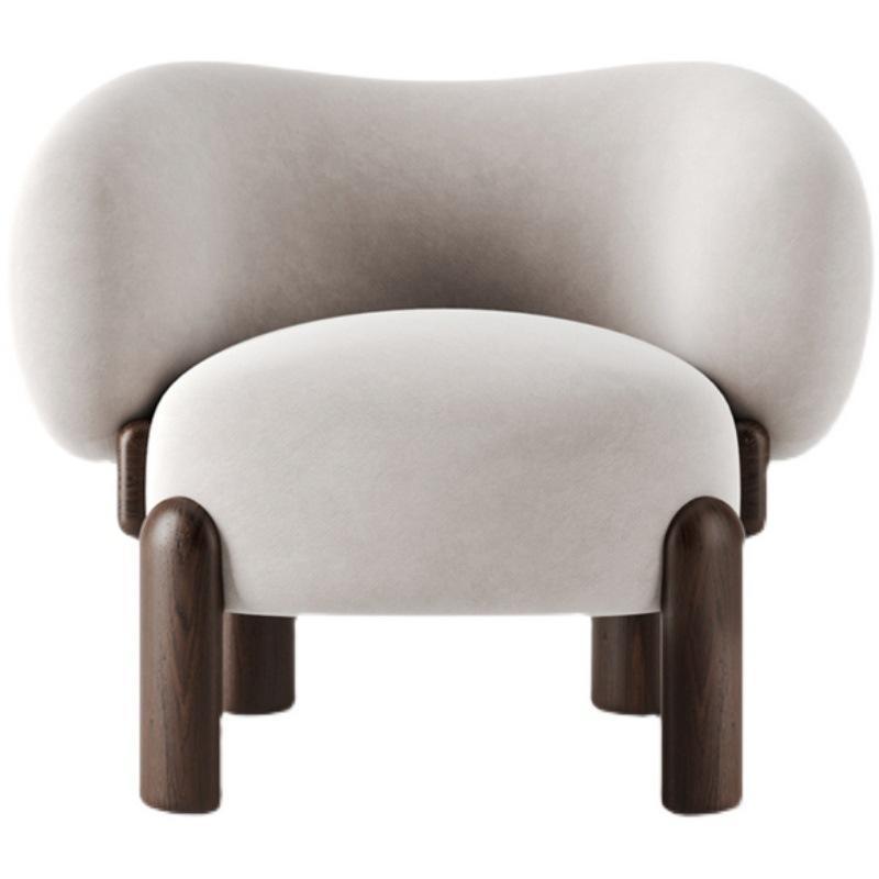Mid century fabric accent chair
