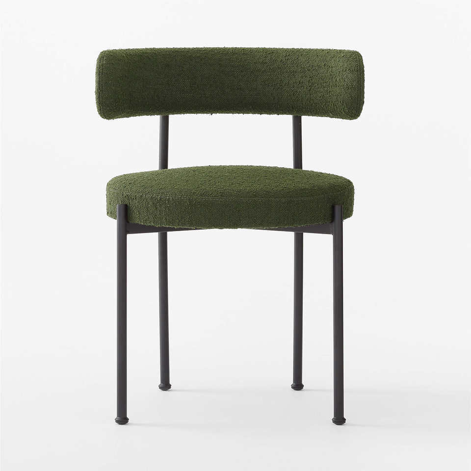 Boucle dining chair
