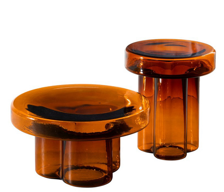 Glass coffee table