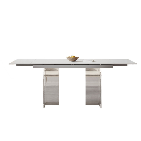 Acrylic Base Extensive Dining table