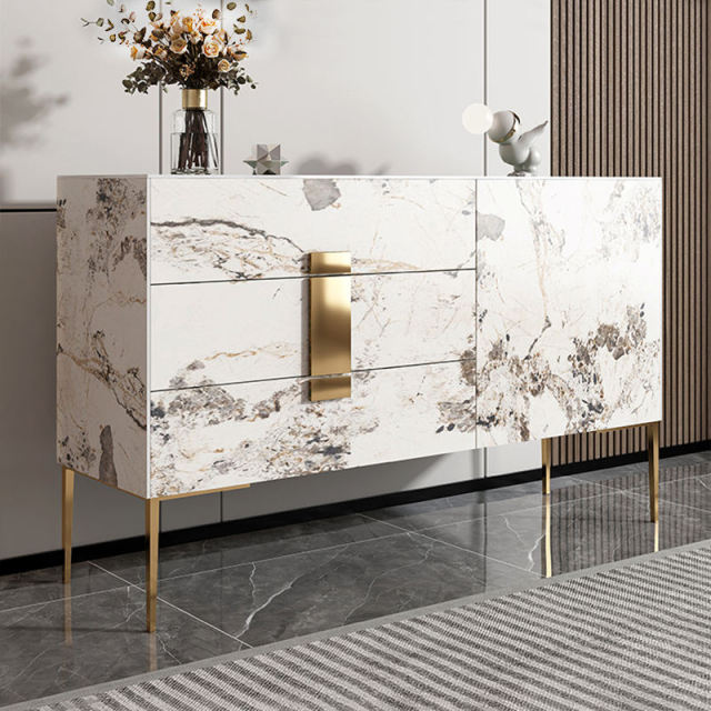 Stone buffet side cabinet