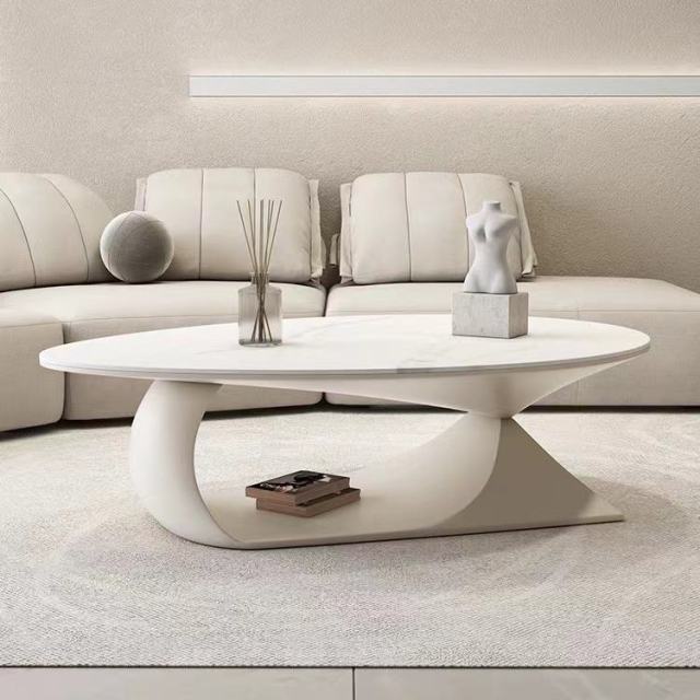 Oval coffee table