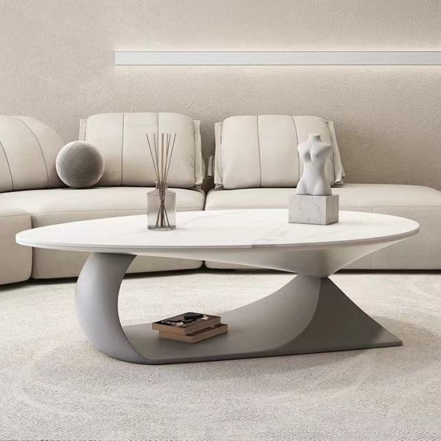 Oval coffee table