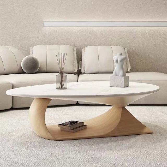 Oval coffee table