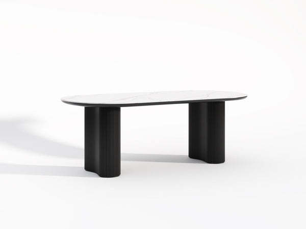 Oval dining table