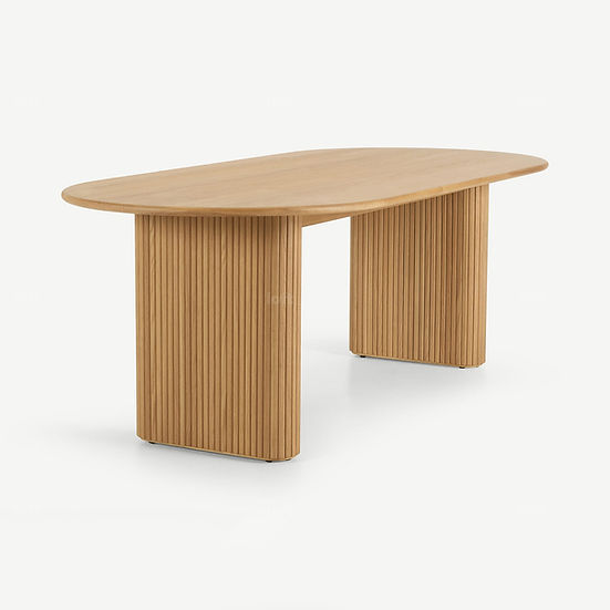 Solid wood dining table