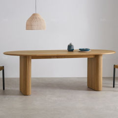 Solid wood dining table
