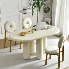 White dining table