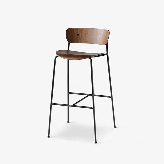 Walnut bar chair