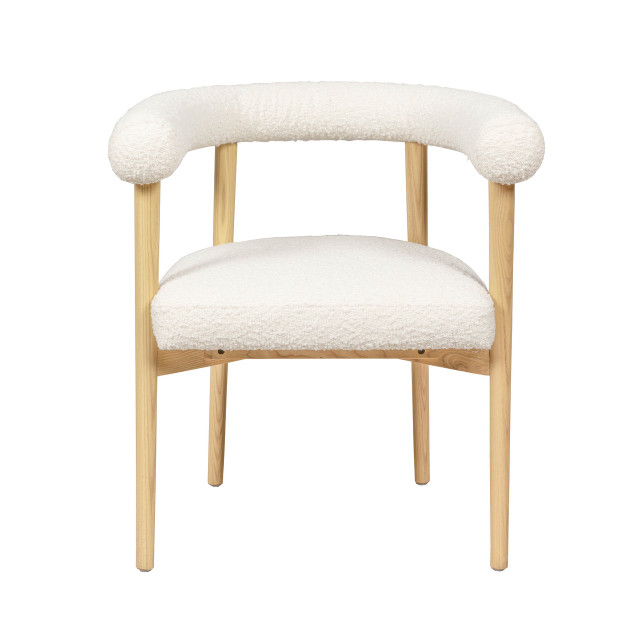 Boucle dining chair