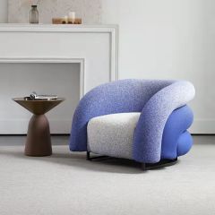 Luxury Designer Flannel Chair