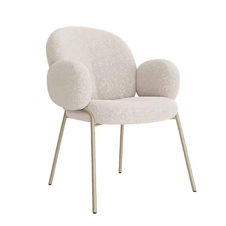 Boucle dining chair