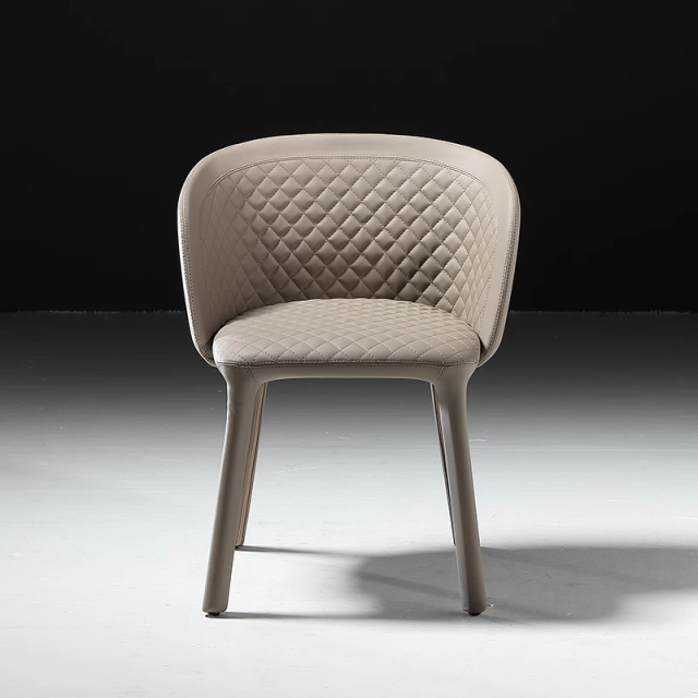 Leather dining chair