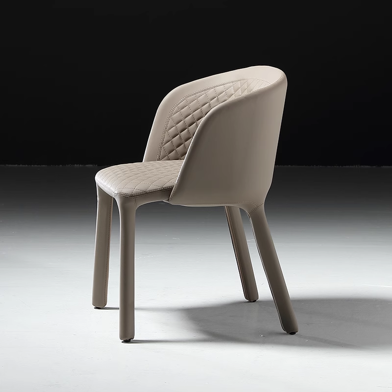 Leather dining chair