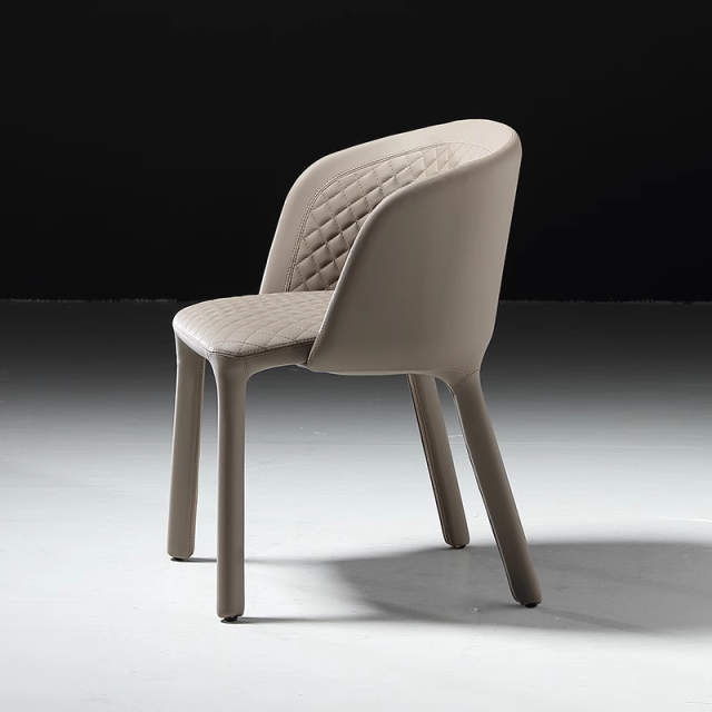 Leather dining chair