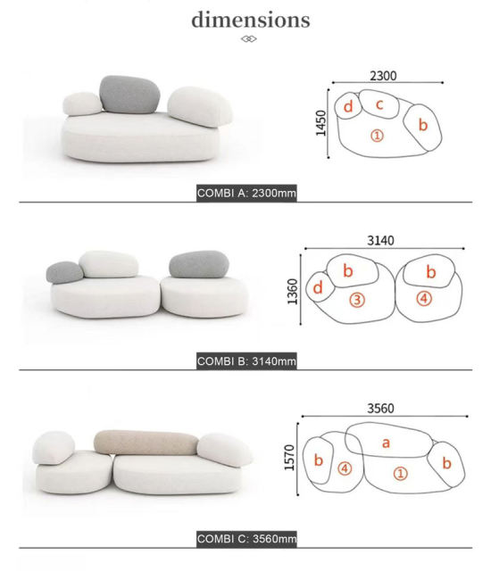 Rock modular sofa