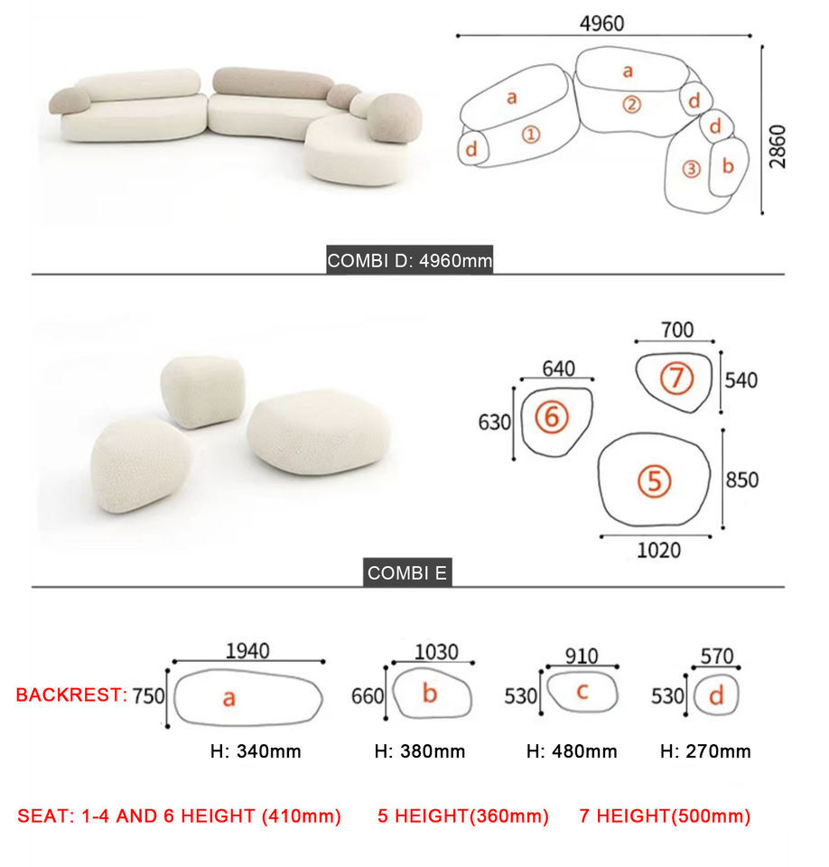 Rock modular sofa