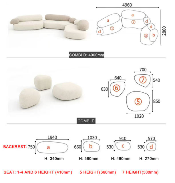 Rock modular sofa