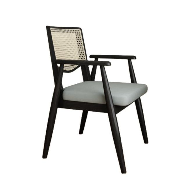 Rattan dining armchair