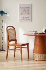Indoor rattan dining chair