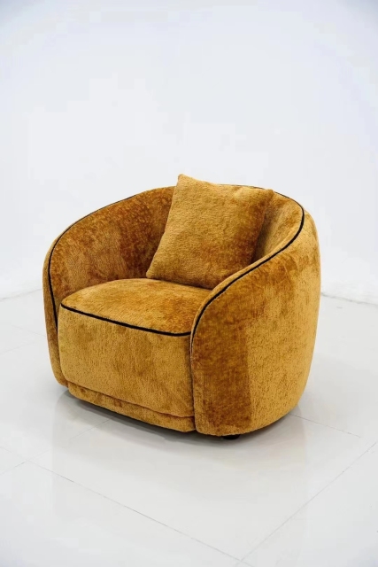 High end velvet sofa chair