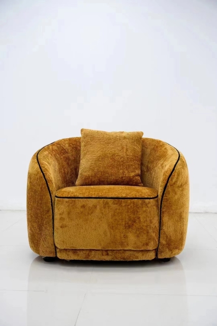 High end velvet sofa chair