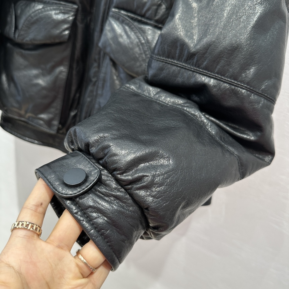 AAA top  leather clothing Down jacket/cotton jacket Prada普拉达 原单狠货 皮衣 羽绒服/棉服