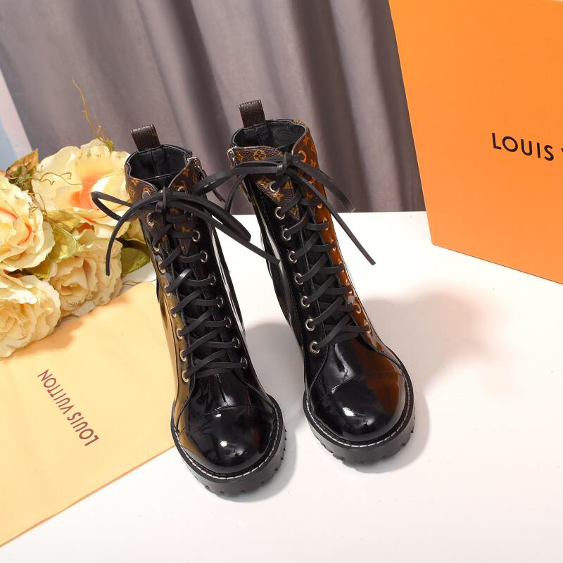 LV Martin boots uis Vu  lv粗跟靴